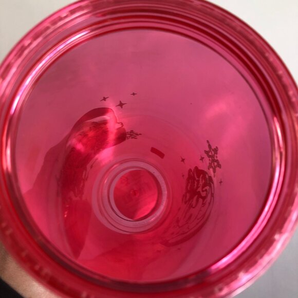 Dolly Parton Christmas 21.5 oz Pink Plastic Tumbler with Straw Green Lid New - Picture 15 of 16